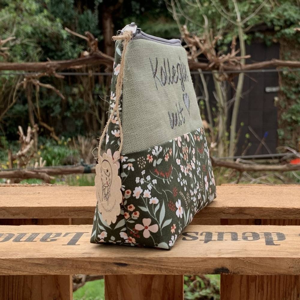 Kollegin mit Herz // Schminktasche // Kosmetiktasche // Geschenk