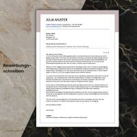 Lebenslauf Vorlage ATS optimiert + ChatGPT eBook | Bewerbungsschreiben Word, Pages, Google Docs Deutsch No.6 Rose Bild 2