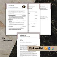Lebenslauf Vorlage ATS optimiert + ChatGPT eBook | Bewerbungsschreiben Word, Pages, Google Docs Deutsch No.6 Rose Bild 4