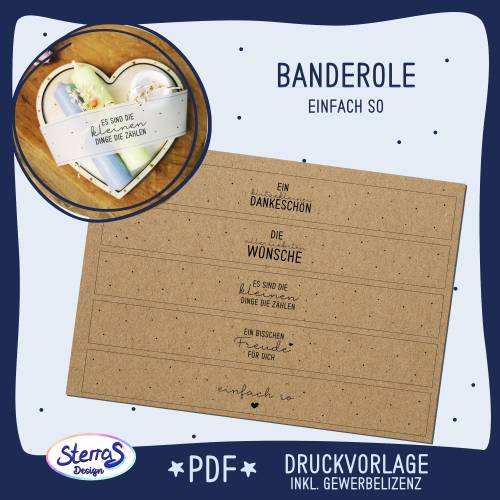 Druckvorlage Banderole 