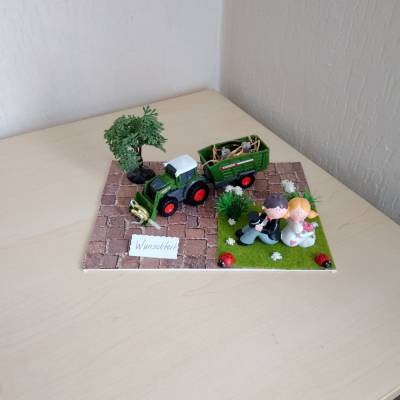 Geldgeschenk Hochzeit Bauer – Traktor Geschenkidee für Bauernhochzeit Flitterwochenkasse