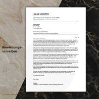 Lebenslauf Vorlage ATS optimiert + ChatGPT eBook | Bewerbungsschreiben Word, Pages, Google Docs Deutsch No.7 Schwarz Bild 2