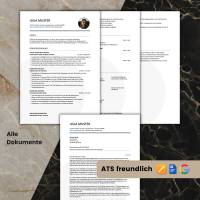 Lebenslauf Vorlage ATS optimiert + ChatGPT eBook | Bewerbungsschreiben Word, Pages, Google Docs Deutsch No.7 Schwarz Bild 4