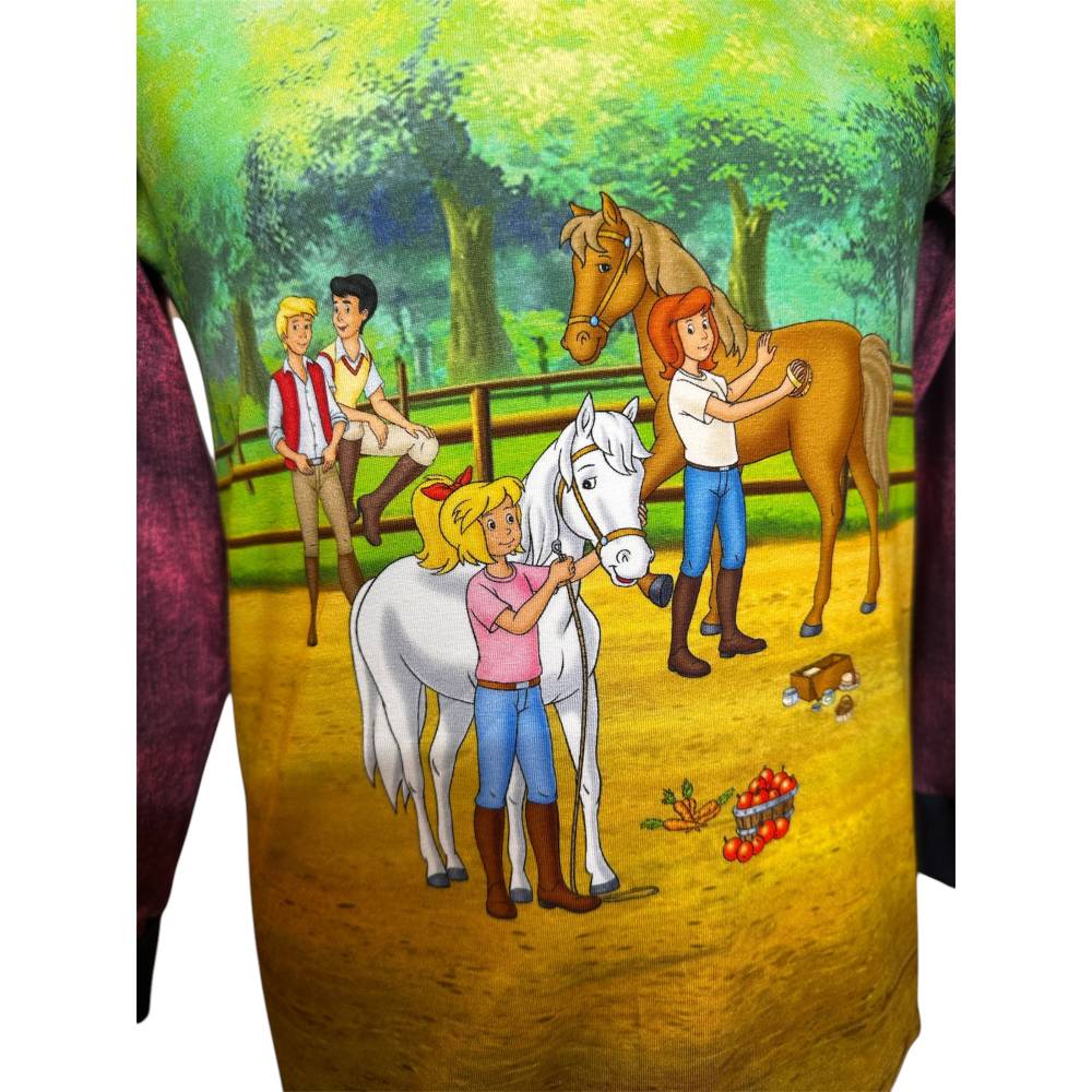 Handmade Pullover mit Bibi und Tina // Kleidung von Bibi und Tina