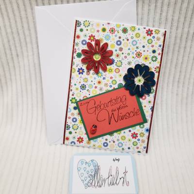 Grußkarte zum Kindergeburtstag in 3-D Gestaltung