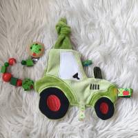 Stickdatei Traktor Knistertuch – In the Hoop Schnullertuch Set | Design-by-Jasmina Bild 4