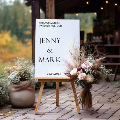 Spiegel Hochzeit Aufkleber, Hochzeitsschild Deko, personalisierte Hochzeit Spiegel Aufkleber, Hochzeits-Empfangsschild,