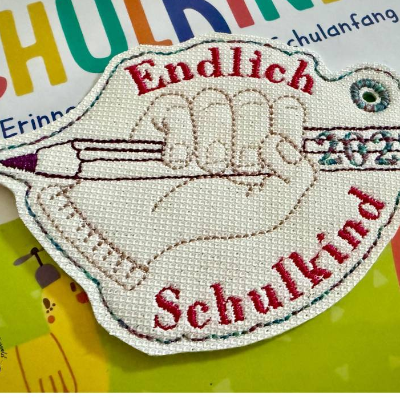 Anhänger Schulstarthand 10x10