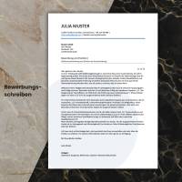 Lebenslauf Vorlage ATS optimiert + ChatGPT eBook | Bewerbungsschreiben Word, Pages, Google Docs Deutsch No.7 Blau Bild 2