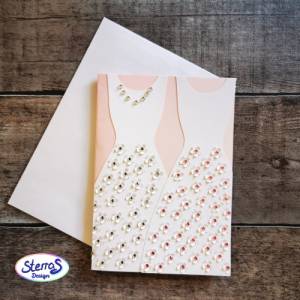 Plotterdateien Hochzeitskarten – Bundle mit 4 romantischen Kartenmotiven: Vogel, Kleid & Anzug, Mr & Mrs, Liebespaar – S Bild 4