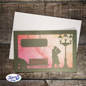 Plotterdateien Hochzeitskarten – Bundle mit 4 romantischen Kartenmotiven: Vogel, Kleid & Anzug, Mr & Mrs, Liebespaar – S Bild 6