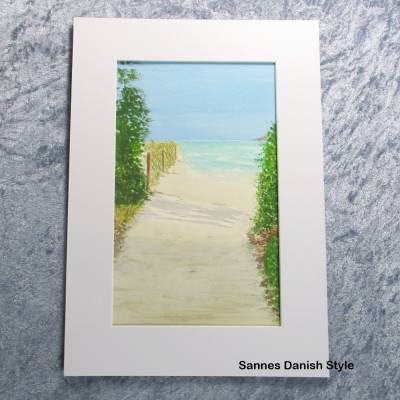 Tag am Strand – Original Aquarellgemälde 26 x 18 cm (10,2