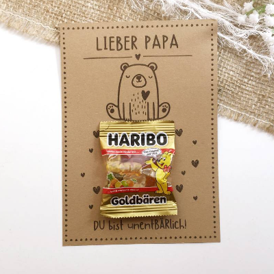 Druckvorlage Vatertag - Karte - Du bist unentBÄRlich - Vatertagskarte - Papabär - Glückwunsch - ausdrucke