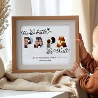 Vatertag Geschenk Foto Poster DIY | personalisiert & individuell Bild 5