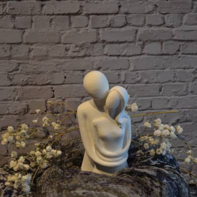 Liebespaar Hochzeit Gips