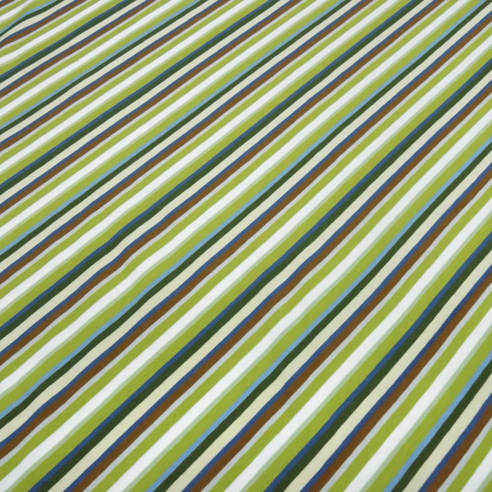 Baumwollstoff Stoff Gestreift Bunt Stoff Baumwolle Jersey Mit