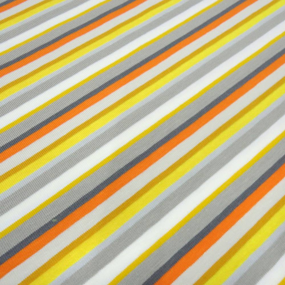 Gelb Weiß Gestreift Stoff Gelb Streifen Stoff Baumwolle Jersey Mit