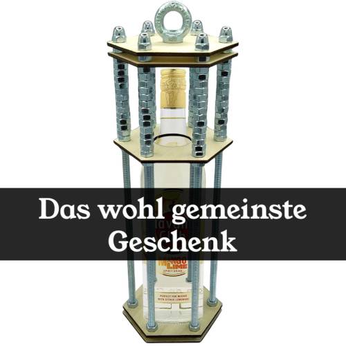 Flaschenkäfig, Geschenke für Männer, Geburtstagsgeschenk für Männer, Geschenkidee, Geschenkverpackung, Männergeschenk, p