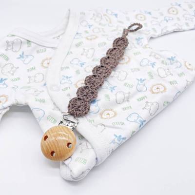 Schnullerband Easy Bloom Baumwolle unisex neutral Geschenkidee Geschenk Babyparty Schwangerschaft Freundin