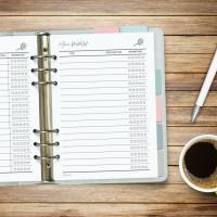 Movie Tracker | A5 Planer Einlagen zum Ausdrucken | Filme eintragen & bewerten | Sterne-Vergabe | Digitales PDF Bild 2