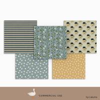 Cottage Goose Collection: 10 hand drawn Seamless Patterns for Scrapbooking and Sublimation, Paper Crafts Bild 4
