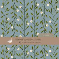 Cottage Goose Collection: 10 hand drawn Seamless Patterns for Scrapbooking and Sublimation, Paper Crafts Bild 9
