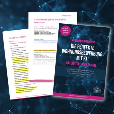 KI Wohnungsbewerbung eBook: Prompts für erfolgreiche Wohnungsbewerbungen mit ChatGPT | Sofort-Download