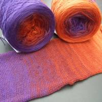 100% Schurwolle Merino extrafein Bobbel gefachter Farbverlauf Wolke 7 Hexentanz 4-fädig Bild 1