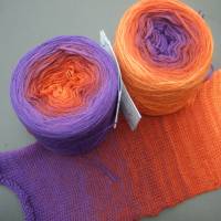 100% Schurwolle Merino extrafein Bobbel gefachter Farbverlauf Wolke 7 Hexentanz 4-fädig Bild 4
