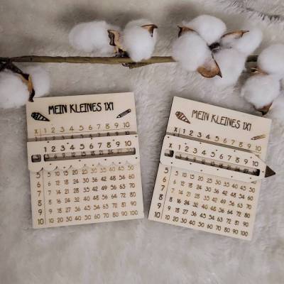 Holztafel kleines 1x1