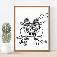 Hochzeitsauto Wedding car PNG SVG Datei - Download Plotterdatei - svg png Datei - Liebe Love Hochzeitspaar Hochzeit Ehe Bild 3