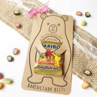 Druckvorlage Karte Du schaffst das - bärenstark - Einschulung - Schulanfang - ausdrucken - Motivation Bild 3