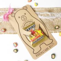 Druckvorlage Karte Du schaffst das - bärenstark - Einschulung - Schulanfang - ausdrucken - Motivation Bild 6