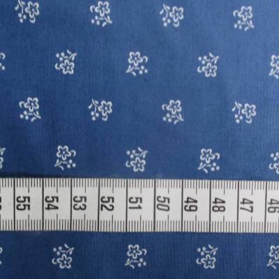 Trachtenstoff Blumen blau Oeko-Tex Standard 100(1m/12,-€)