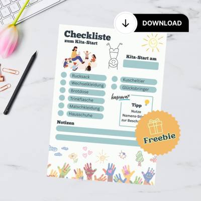 Checkliste zum Kita-Start  - Download zum Ausdrucken