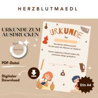Töpfer-Urkunde für Kinder – Personalisierte Urkunde zum Ausdrucken für Töpfer-Events, Kindergeburtstage, Workshops Bild 2
