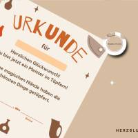 Töpfer-Urkunde für Kinder – Personalisierte Urkunde zum Ausdrucken für Töpfer-Events, Kindergeburtstage, Workshops Bild 5
