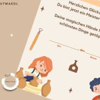 Töpfer-Urkunde für Kinder – Personalisierte Urkunde zum Ausdrucken für Töpfer-Events, Kindergeburtstage, Workshops Bild 9