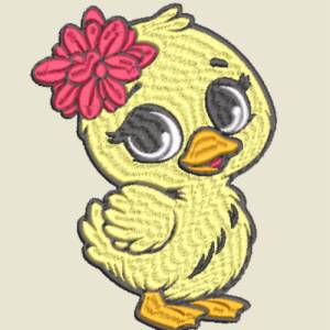 Stickdatei Entchen Schnuggelinchen in 6 Größen, Maschinenstickerei, Stickmuster mit Tier Motiv Bild 2