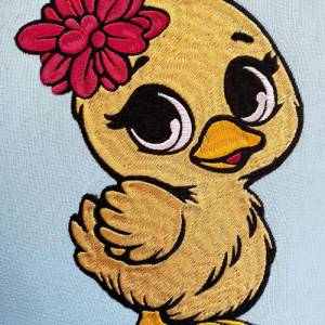 Stickdatei Entchen Schnuggelinchen in 6 Größen, Maschinenstickerei, Stickmuster mit Tier Motiv Bild 3