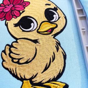 Stickdatei Entchen Schnuggelinchen in 6 Größen, Maschinenstickerei, Stickmuster mit Tier Motiv Bild 4