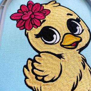 Stickdatei Entchen Schnuggelinchen in 6 Größen, Maschinenstickerei, Stickmuster mit Tier Motiv Bild 6
