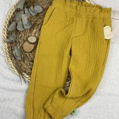 Handgenähte Musselinhose für Kinder