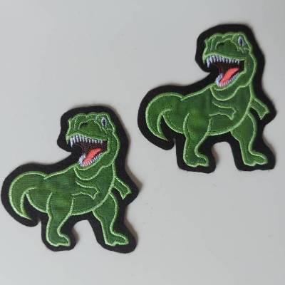 Applikation T-Rex, Dino, Aufnäher, Bügelbild 