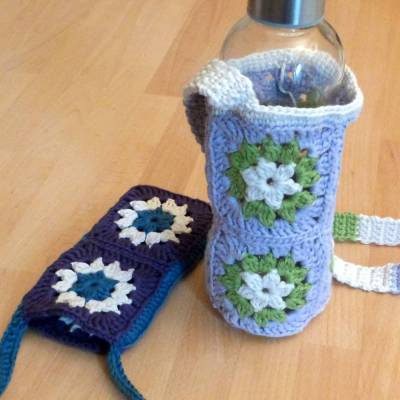 Häkelanleitung Handytasche und Flaschentasche 