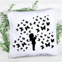 Mädchen mit Schmetterling Bundle PNG SVG Datei - Download Plotterdatei - Plotter File - Kleines Mädchen von Schmetterlin Bild 3