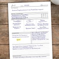 Tagesplaner A4 PDF | strukturierter Tagesablauf mit Fokus, To Dos & Projekten | Printable in 3 Farben + neutral Bild 2