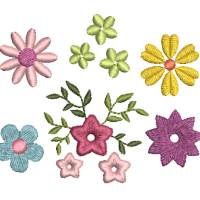 Stickdatei Blumen Minis SET Bild 2