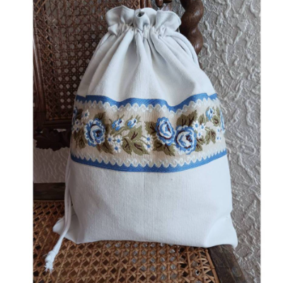 Leinenbeutel Brotbeutel Lebensmittelbeutel Aufbewahrungsbeutel Projektbeutel Bauernleinen handgewebt