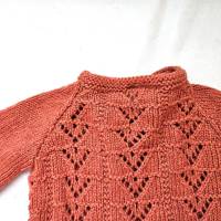 Baby Strickjacke CM in Tomatenrot und Größe 68/74 Bild 6